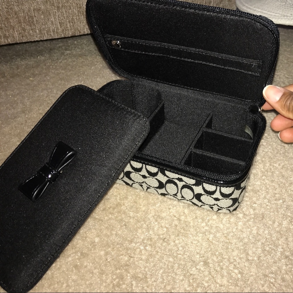 Coach jewelry pouch