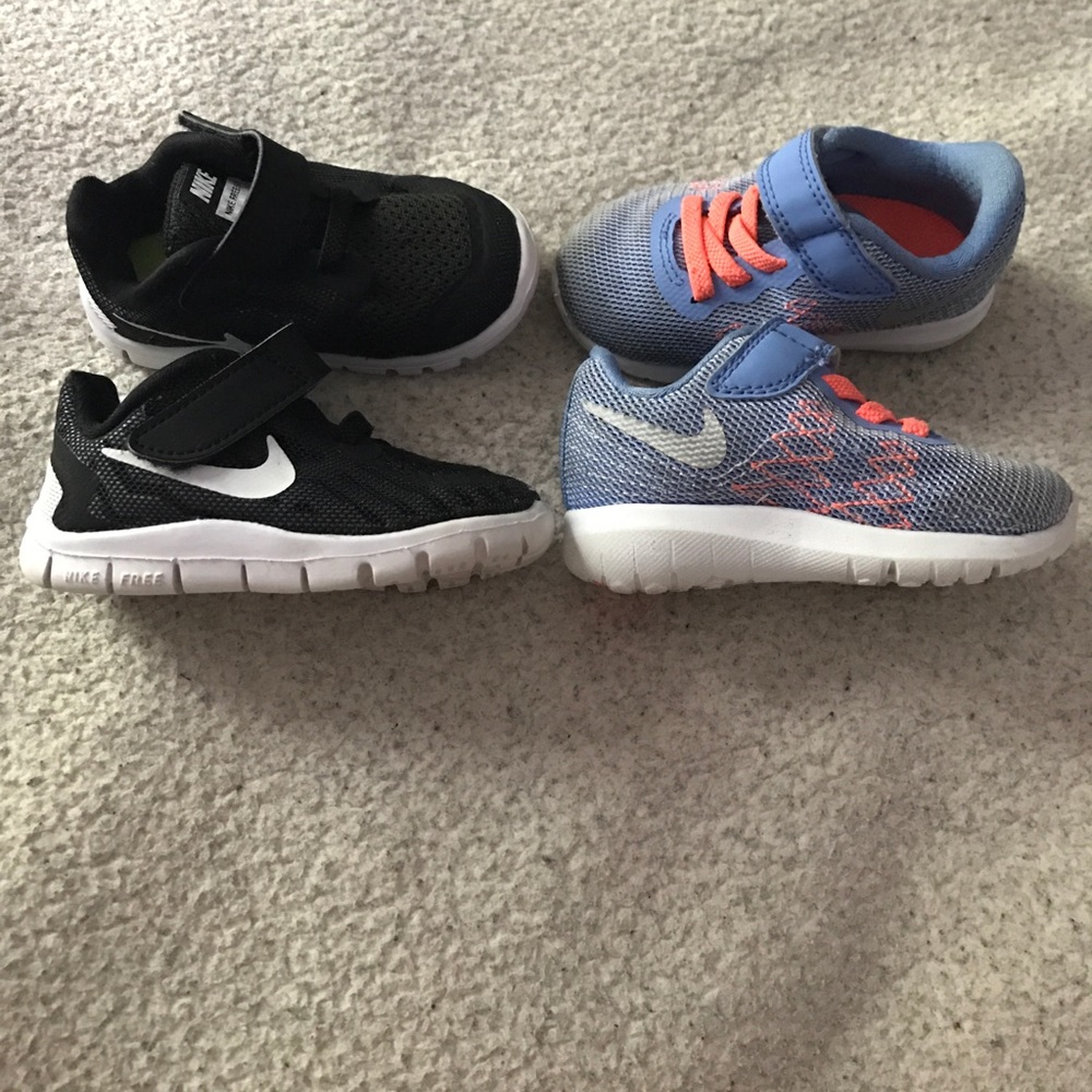 2 pair of Kids Nike Running Shoes