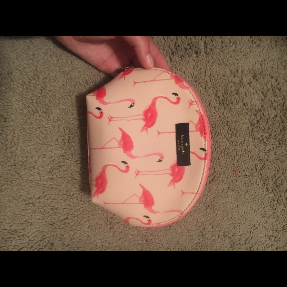 Kate Spade Flamingo Cosmetic Pouch