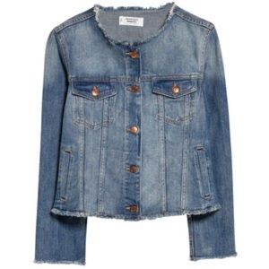 HOST PICK Mango frayed denim jacket