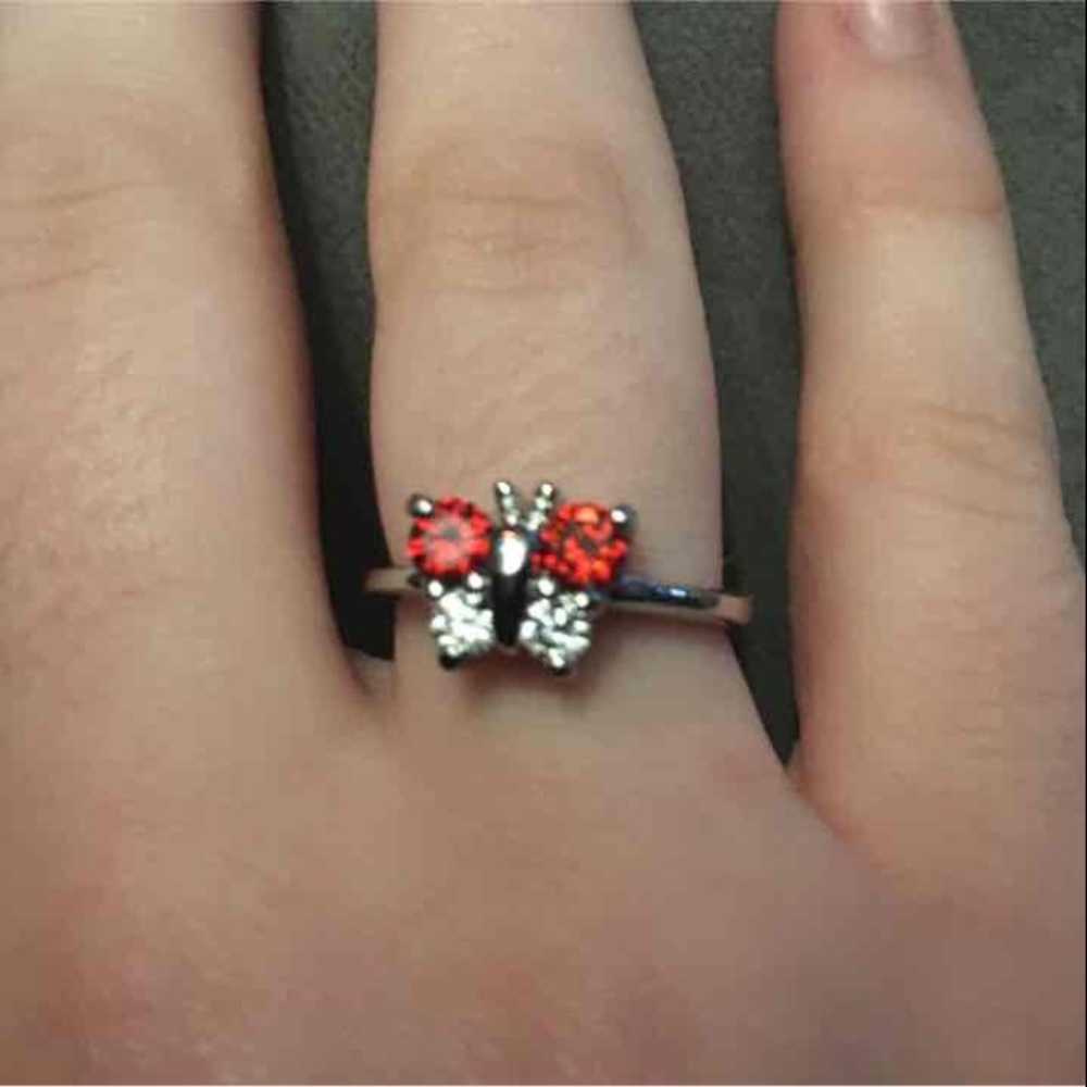 Size 7.5 butterfly ring