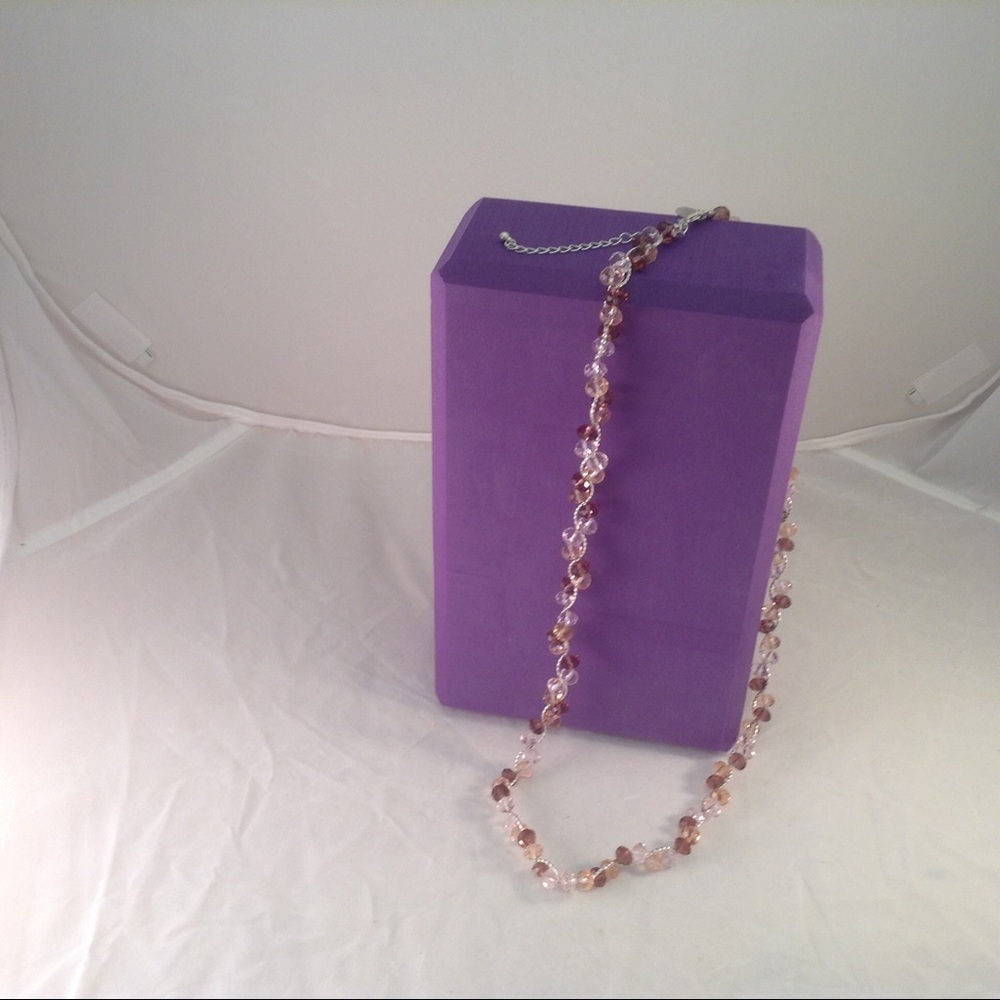 Multicolored gem necklace - Picture 2 of 3