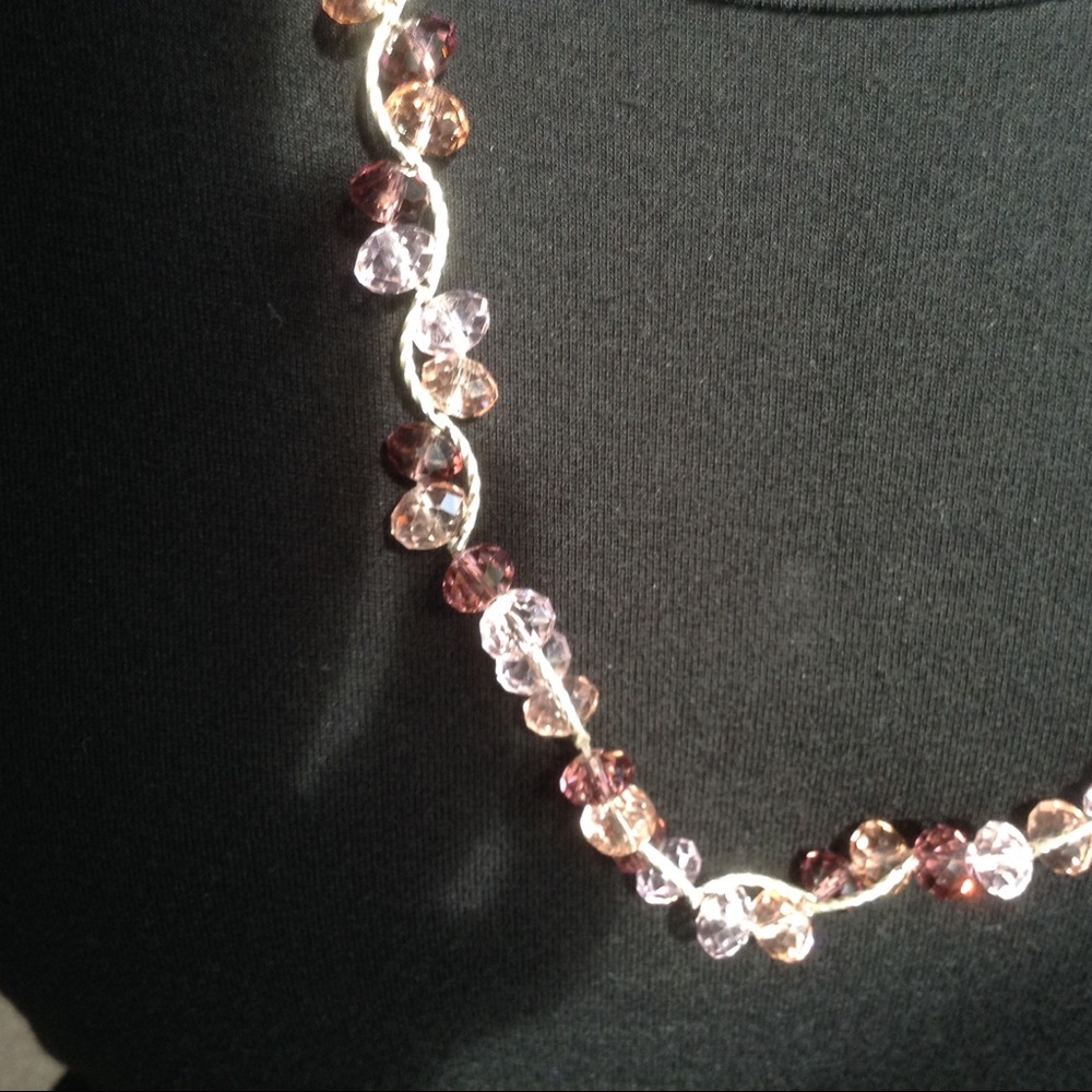 Multicolored gem necklace - Picture 3 of 3