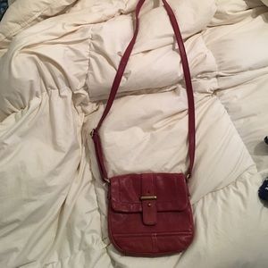 Pink crossbody bag