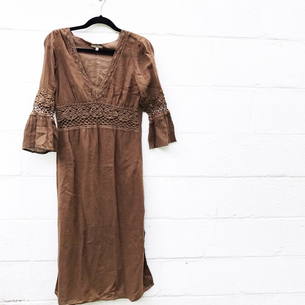 Joie midi cut out boho dress