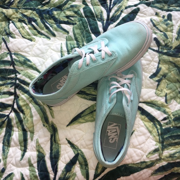 Aqua colored Vans - Picture 1 of 3