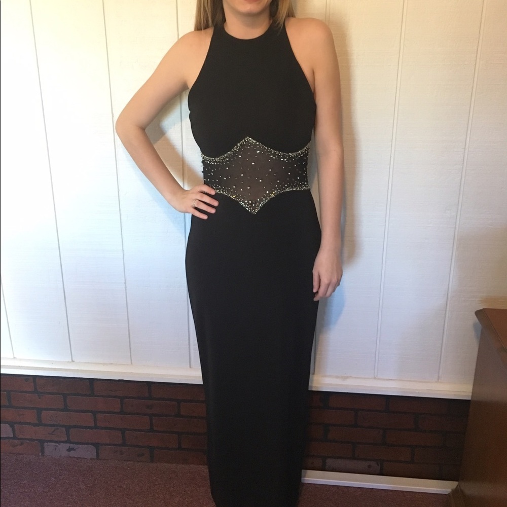 Women's black formal gown