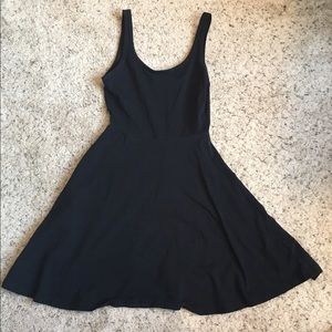 Express black skater dress