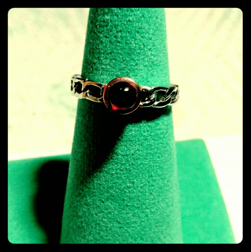 NWT Garnet Sterling Silver Ring