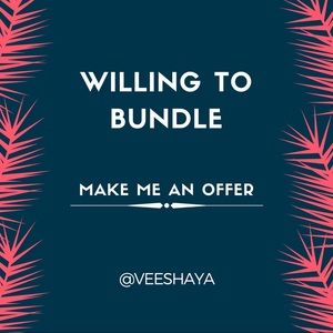 Willing to bundle any of my items!