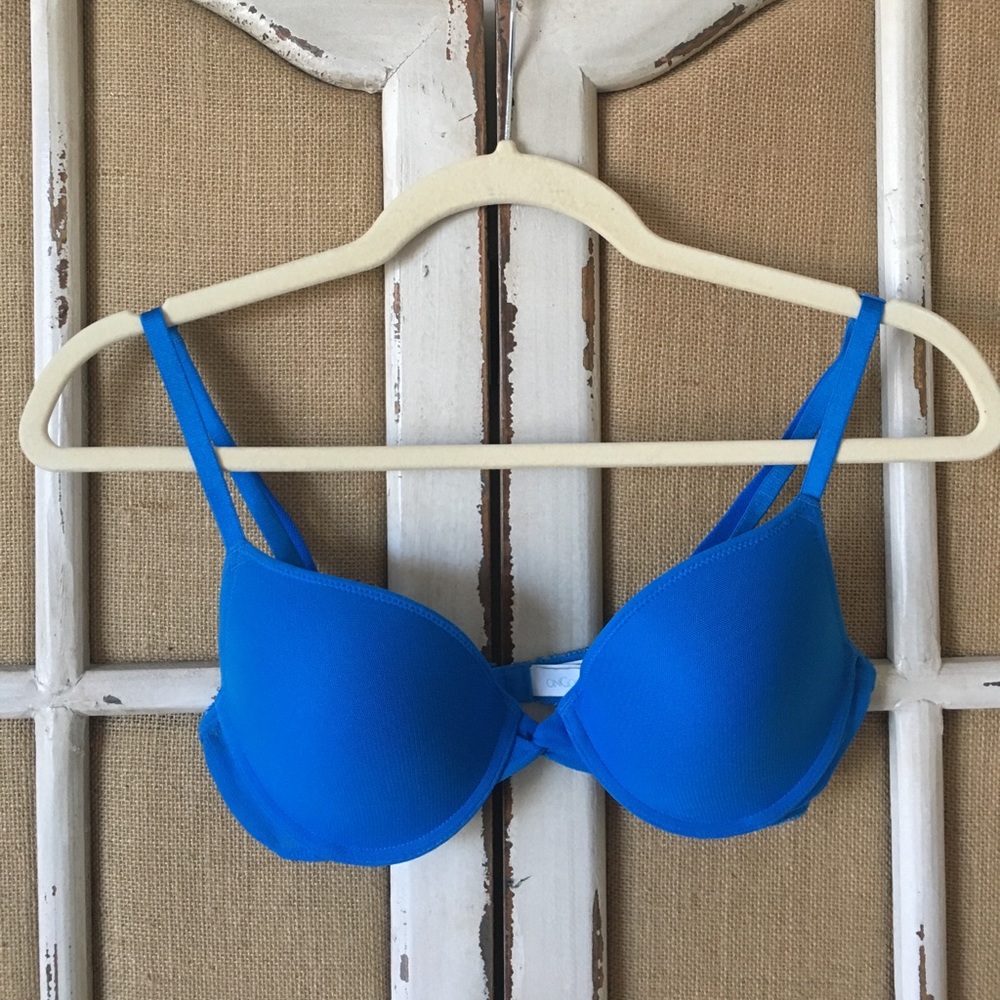 On Gossamer Mesh Bump-it-up Bra (blue)
