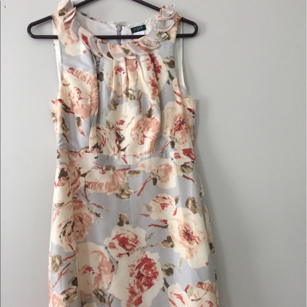 J Crew silk floral dress