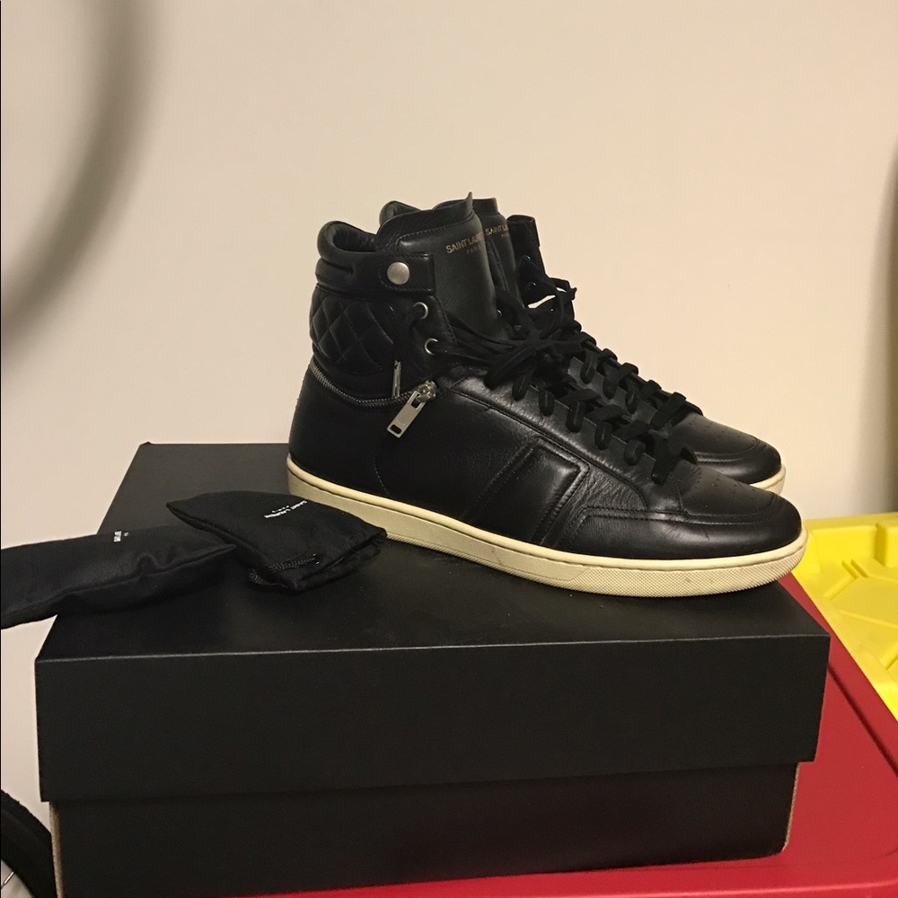 Saint Laurent Paris high Top Sneakers