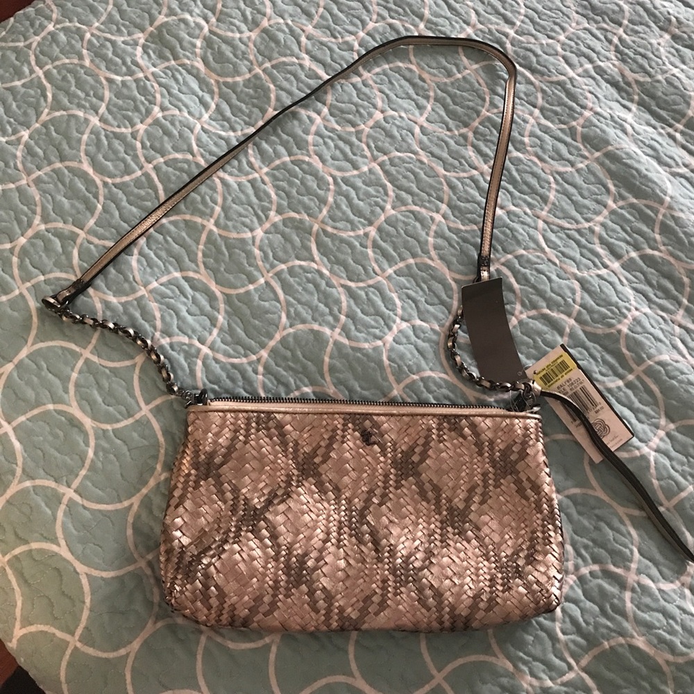 rose gold mini shoulder purse
