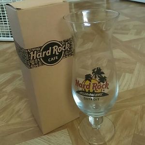 Hard Rock Cafe Detroit hurricane glass