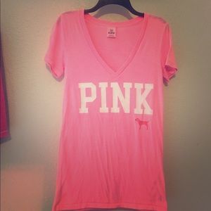 Victoria's Secret PINK v-neck tee