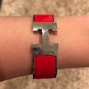 Hermes clic Clac enamel bracelet