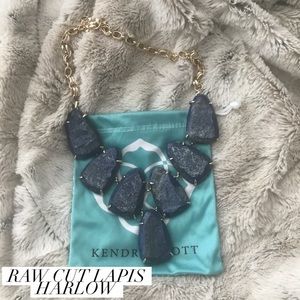 Kendra Scott NWOT Raw Cut Lapis Harlow