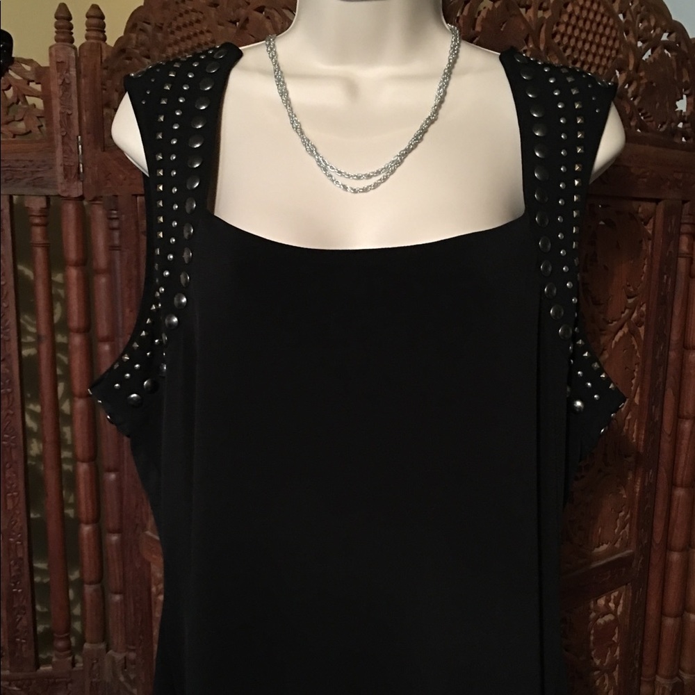 Studded Black Dress!!  XL