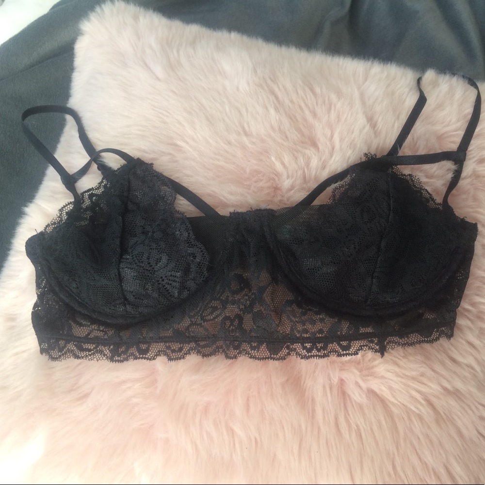 Kimchi Blue Sheer Lace Shelf Bralette