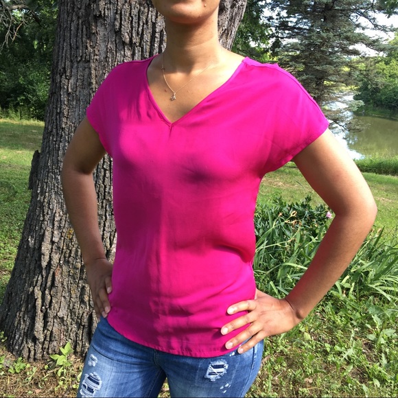 Mossimo Supply Co. Tops - Magenta Top
