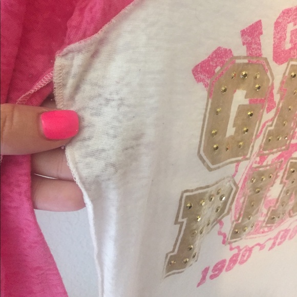 Victoria's Secret PINK studded burnout tee - Picture 4 of 4