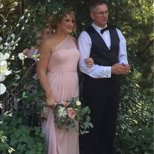 Pink bridesmaid dress