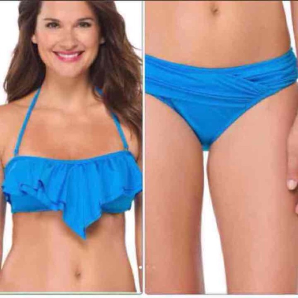 Lili Blue Bikini Swimsuit New Size 6