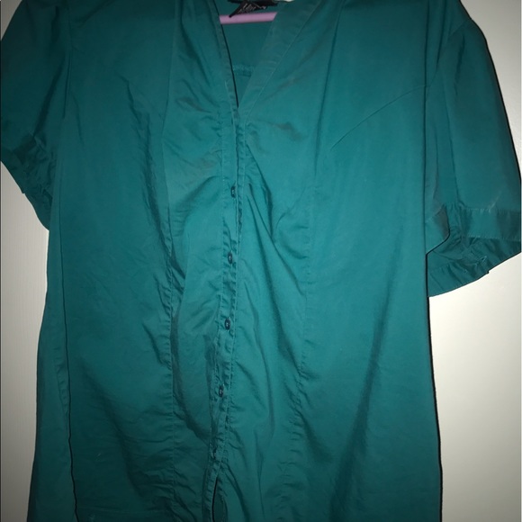 Size 18 button up teal shirt - Picture 1 of 1