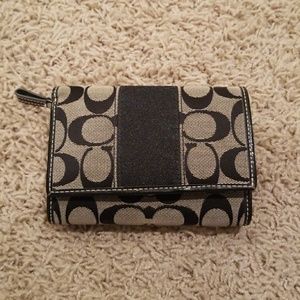 Black/Grey Coach wallet