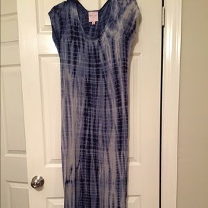Romeo & Juliet Couture • Blue Tie Dye Maxi Dress