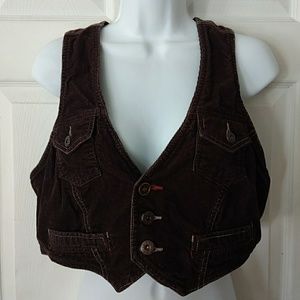 Chocolate brown vest
