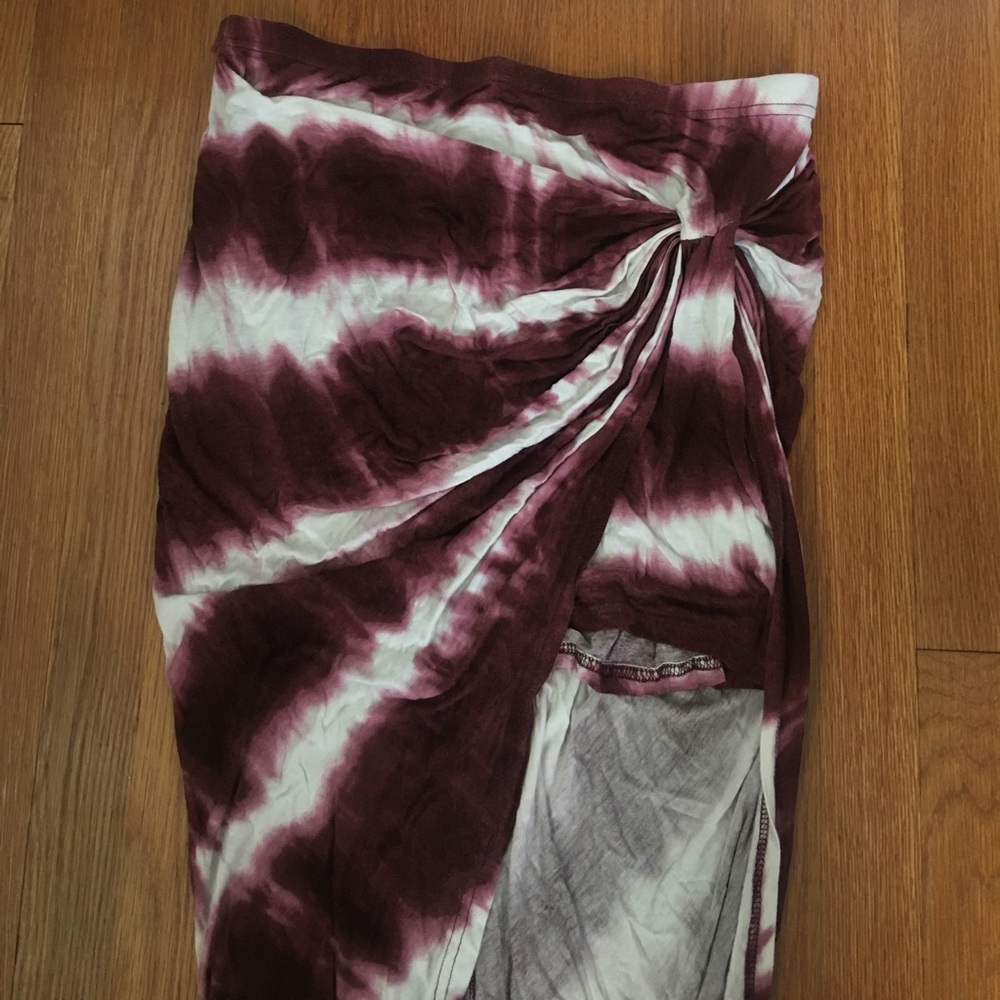 High low knot skirt