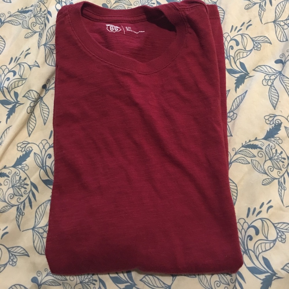 Boys Route 66 Red T Shirt Size Small