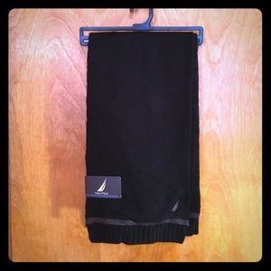 Nautica scarf. Men's. Black-multi