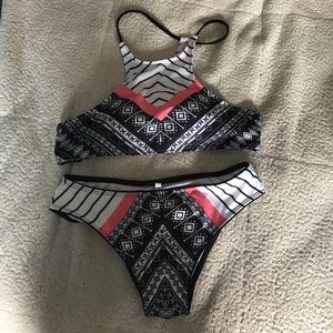 Aztec print bikini