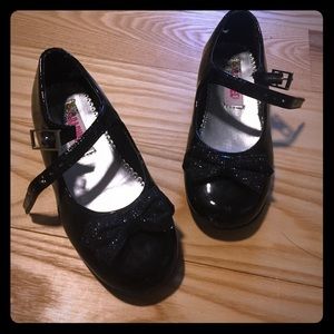 Black girls dress shoe
