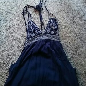 Navy, maxi dress