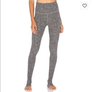 Beyond yoga light grey space due stirrup leggings