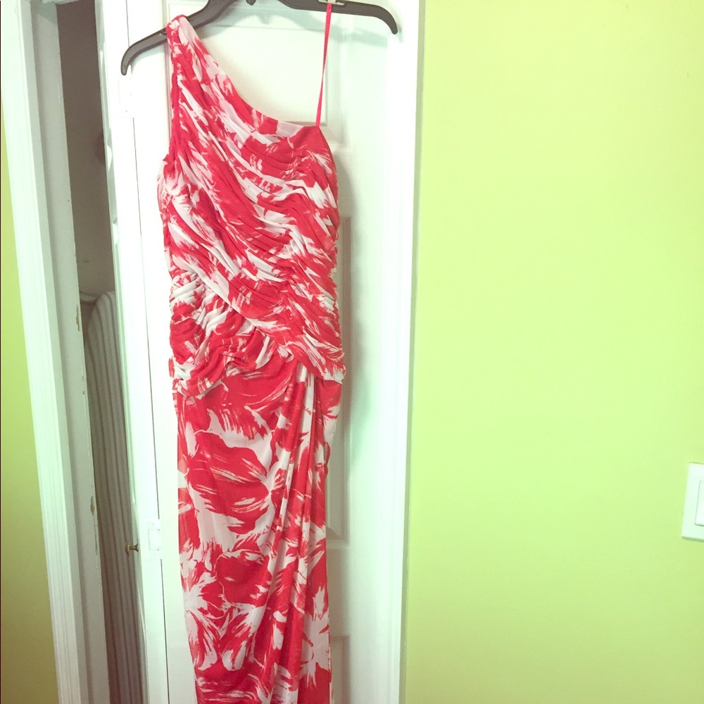One shoulder formal gown