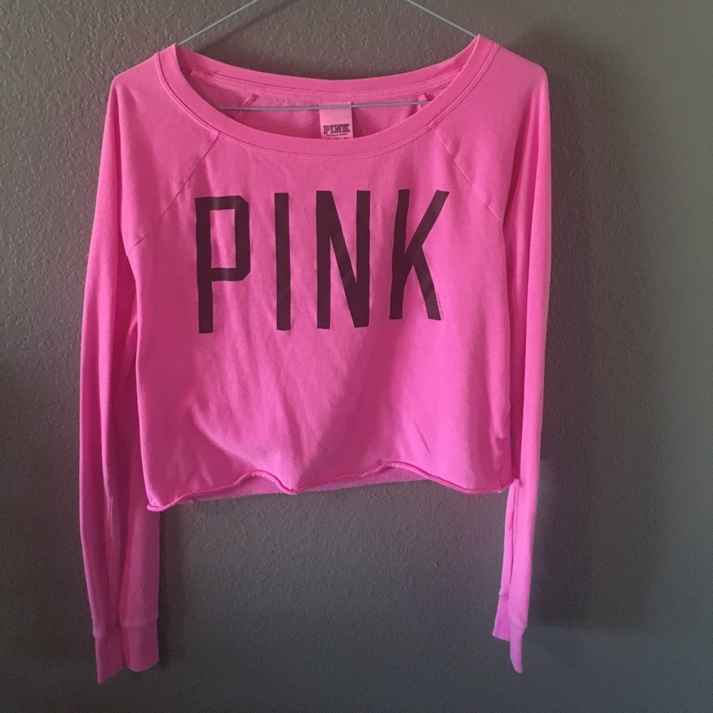 Pink cropped long sleeve