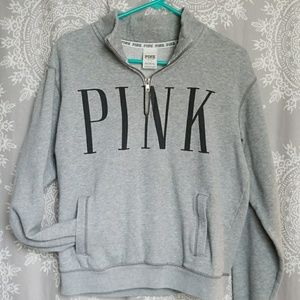 Victoria's Secret VS Pink Half Zip Sweatshirt