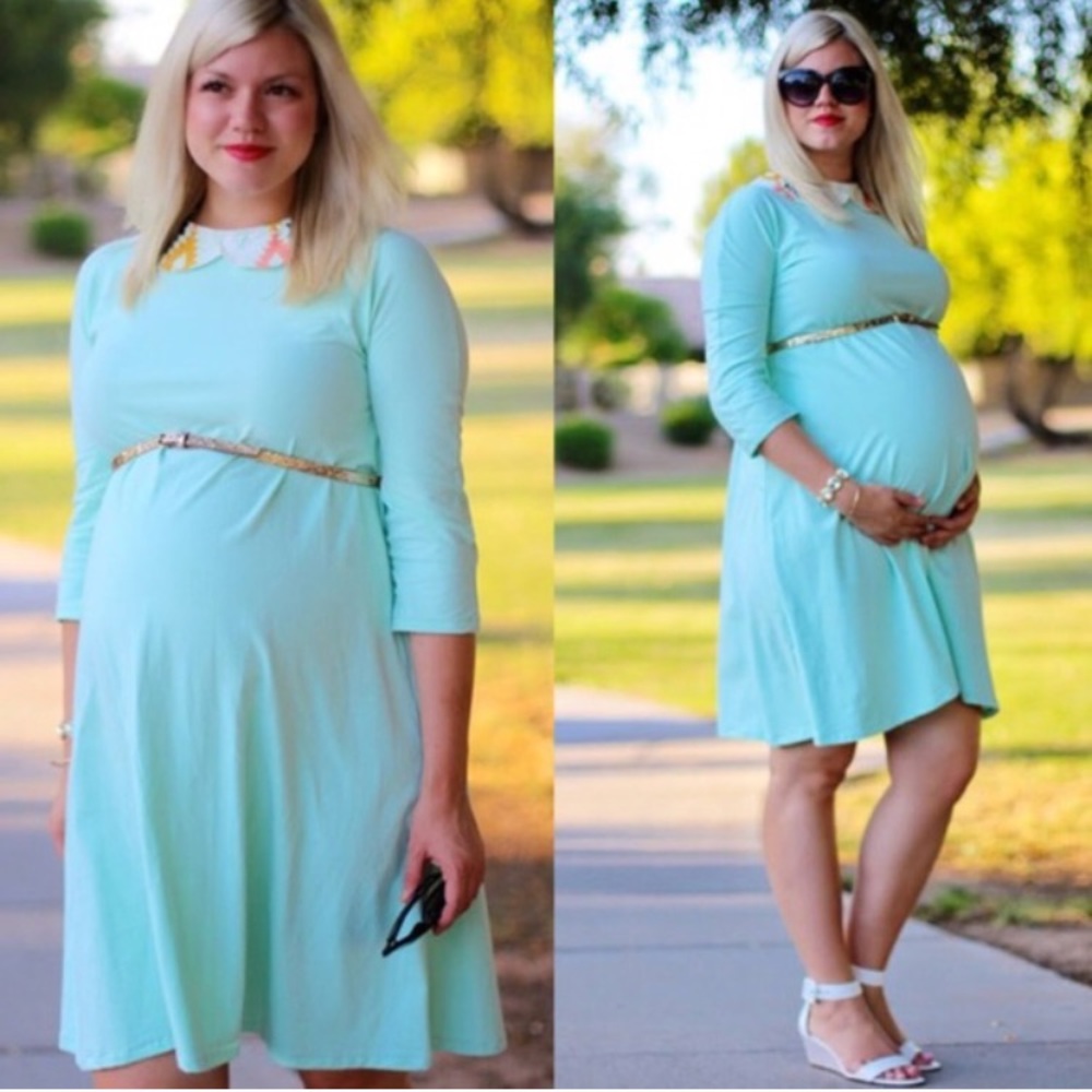 Mint maternity dress. Size large no tags