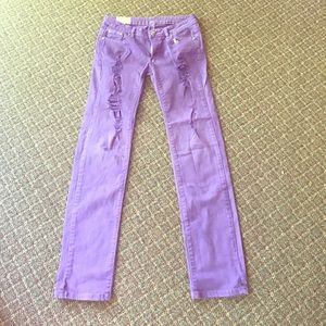 Purple Skinny Jeans