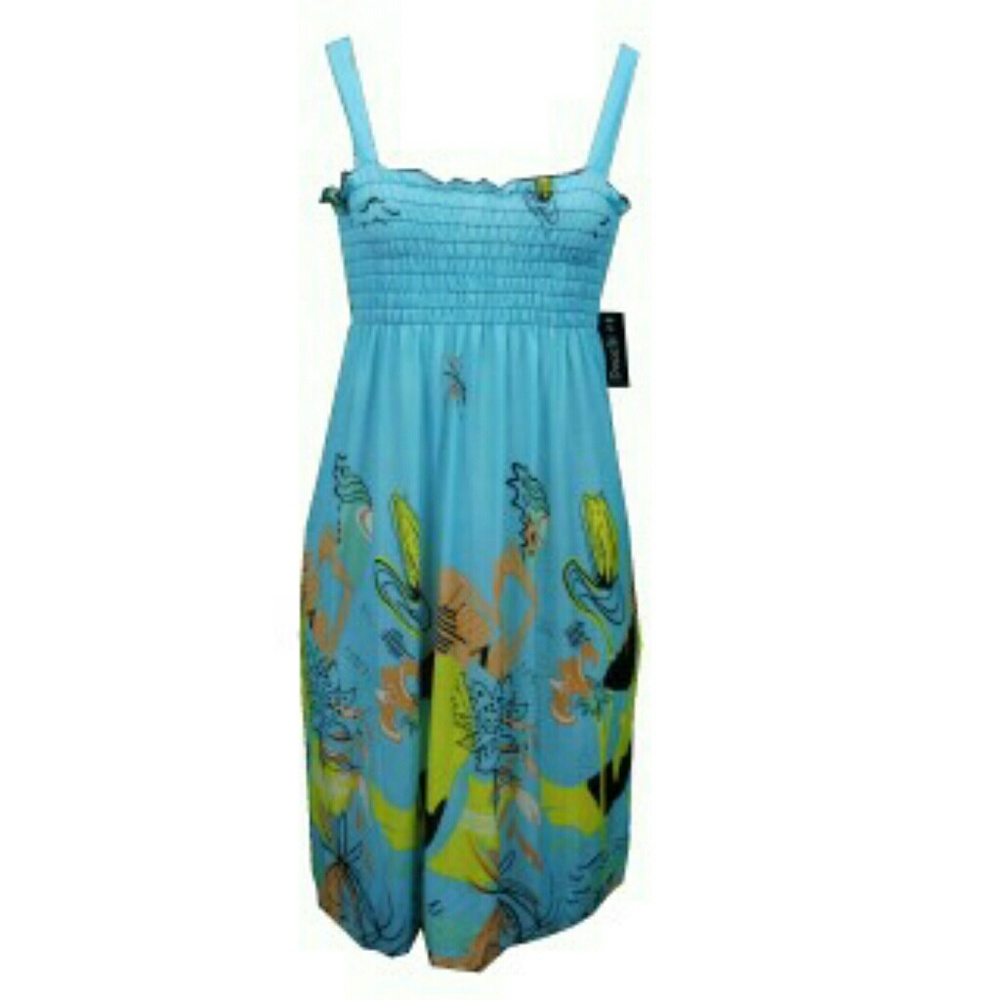 Summer Dress Beach Party Boho Sundress Casual,NWT