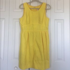 JCrew Yellow sleeveless dress