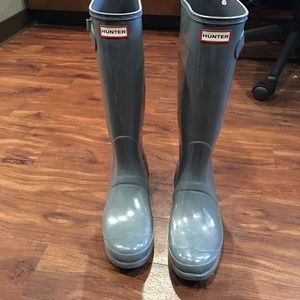 Hunters Gray Rainboots