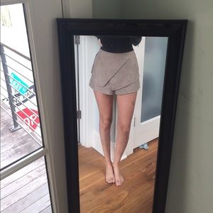 Light brown suede skort in mint condition!