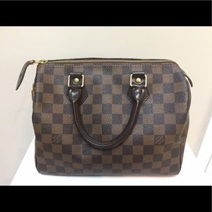 Authentic Louis Vuitton speedy 25 Damier Ebene