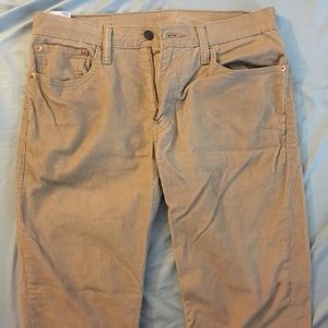Beige Corduroy 511 Levi's jeans slim fit stretch